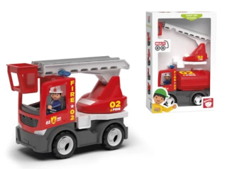 MultiGO Fire set 2+1 - figurka Igráček hasič s autem