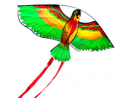 Létající drak Papoušek 110 x 50 cm nylon