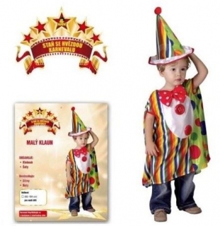 Karnevalový kostým Malý klaun vel. 92-104cm