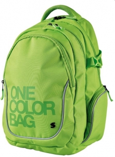 Školní batoh Teen One Colour zelený 