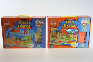 Pěnové puzzle - Dino a Moře - 28 dílků
