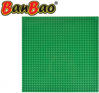 BanBao stavebnice základní deska 26x26cm zelená