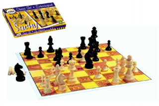 Šachy dřevo 37 x 22 x 4cm