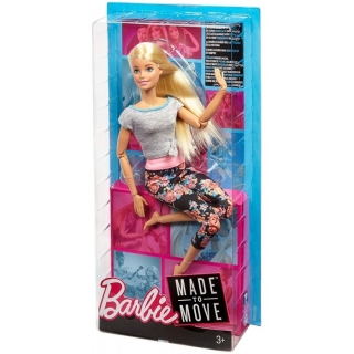 Barbie V pohybu růžová Mattel