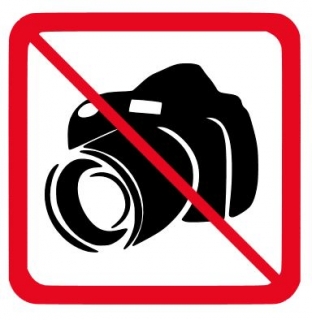 Samolepka Zákaz fotografování