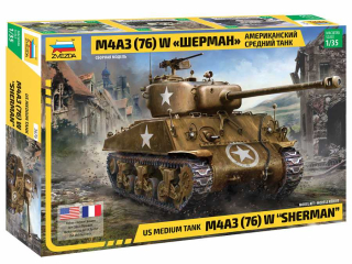 Model Kit tank 3676 - M4 A3 (76mm) Sherman Tank (1:35)