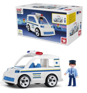 Igráček Policejní auto s policistou