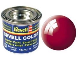 Barva Revell emailová - 32731: transparentní červená (red clear)