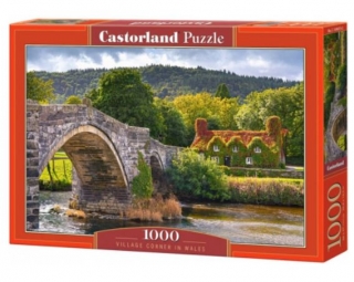 Puzzle Castorland 1000 dílků - Dům u řeky (Wales)