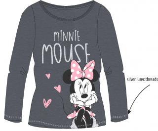 Tričko Minnie Mouse - tmavě šedé vel. 122cm