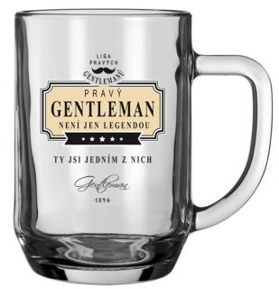 Pivní sklenice Pravý gentleman Ty jsi