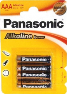 Baterie Panasonic Power alk., AAA/R03 Bronze