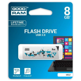 Flash disk USB 8 GB, bílý