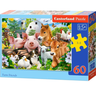 Puzzle Castorland 60 dílků - Přátelé na farmě